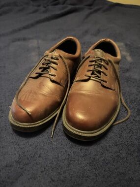 Men's Casual Leather Lace-Up Shoes in Brown